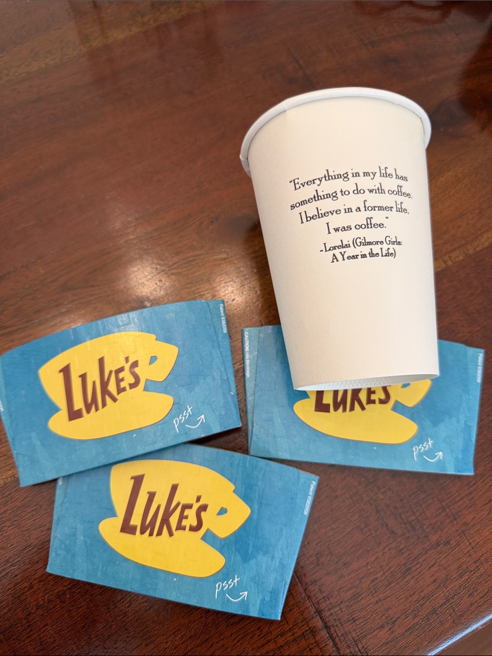 Luke's Coffee Cup Sleeve x3